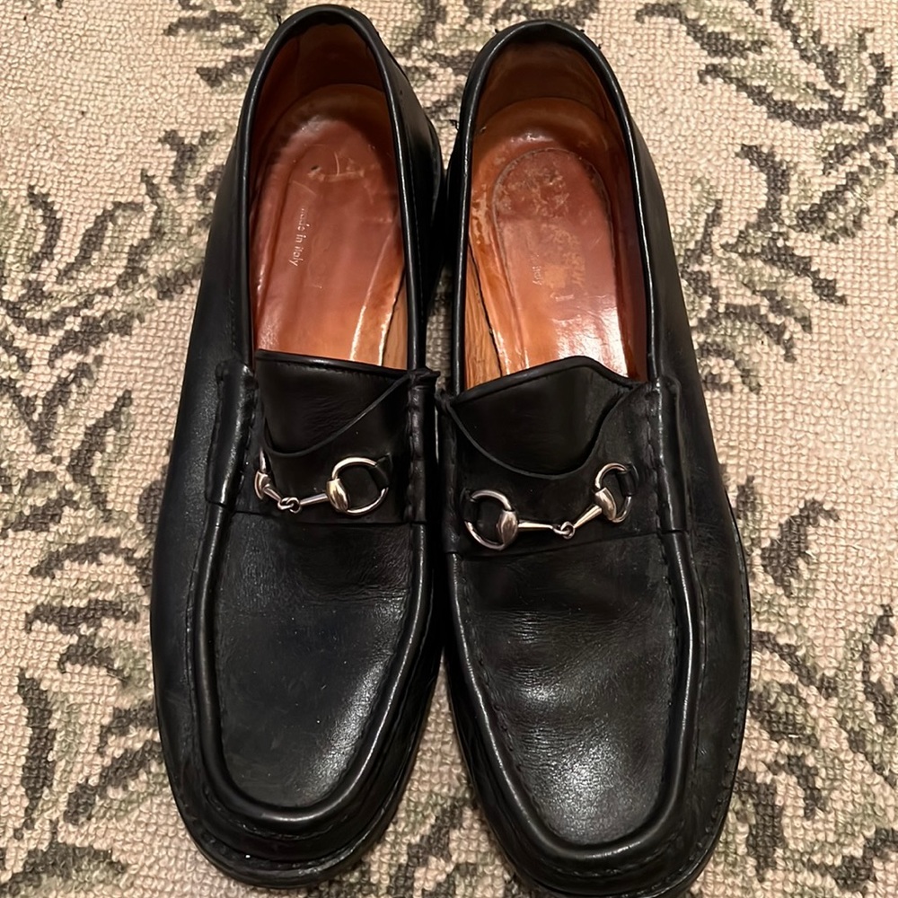 Gucci Lug Sole Black Size 11 Loafers